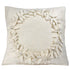 Hand Felted Wool Christmas Pillow –Cream Wreath – 20" - ARCADIA HOME